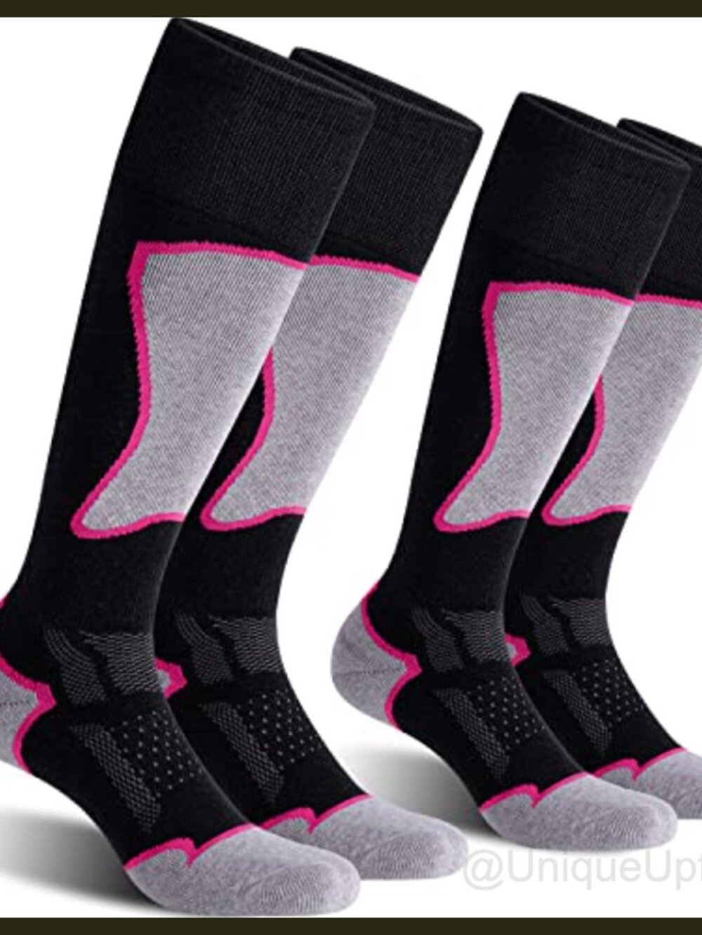 Merino Wool Ski Socks Knee High Cushion Moisture Wicking Winter Snowboard